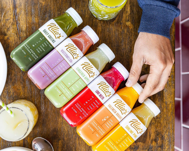Allie&rsquo;s juice range.