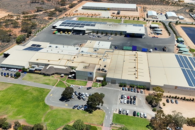 Almondco's HQ in Renmark, South Australia.