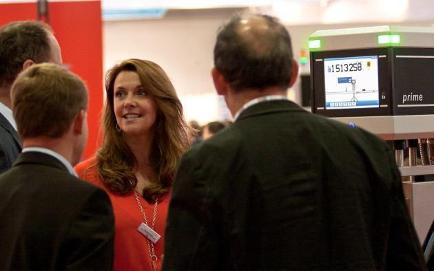 German actress Amanda Tapping is the voice and face of Heuft's inspection machines.