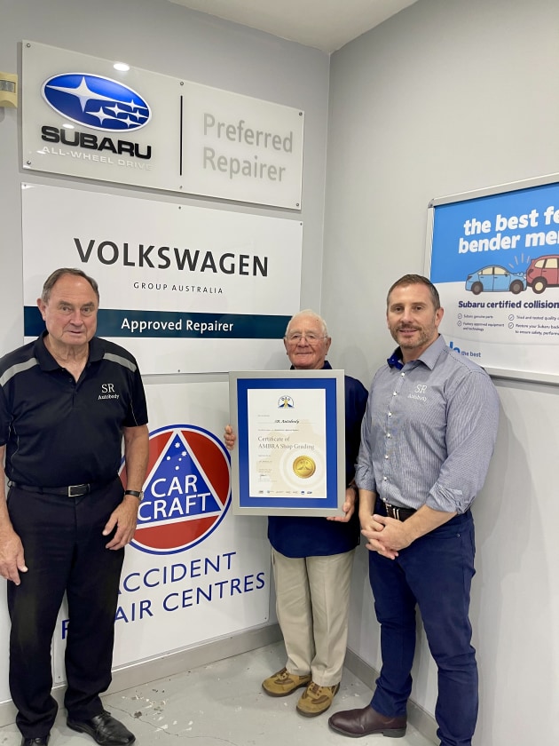 Pictured from right to left are Robert Wheatley (Manager), Ray Melograna (Founder and Owner) and Patrick Melograna (General Manager).