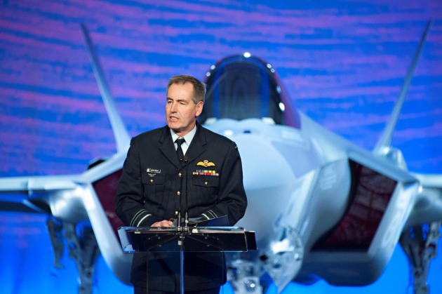 Now retired AIRMSHL Geoff Brown on the occasion of the rollout of the first Australian F-35. Credit: Lockheed Martin