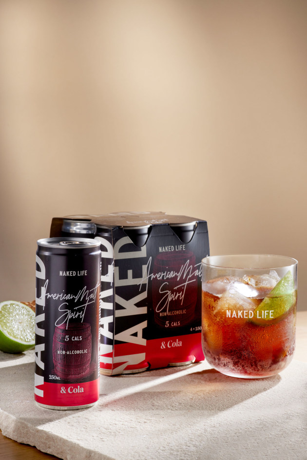Naked Life, famous for its sugar-free sodas and iced teas has just unveiled a new RTD range of non-alcoholic canned cocktails and amber spirit inspired mixed drinks. (Source: Naked Life)