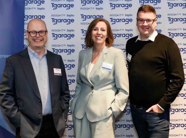 AMI + T Garage innovation seminar panelists (l-r): Kraft Heinz chief Marketing and Category officer APAC Developed Markets, Michael Magee, Asahi Beverages GM of Innovation and Disruption, Susie White, and Perfection Fresh chief Marketing and Innovation officer, Luke Gibson. (Image: AMI)