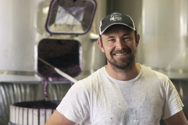 Andrew Quin, Hentley Farm's chief wine maker.