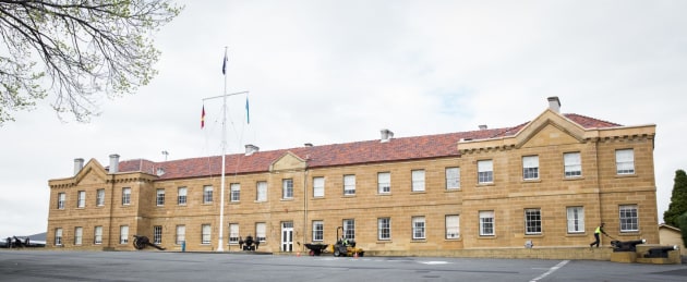 Anglesea Barracks in Hobart is the oldest military barracks still in use in Australia. (Nina Hamilton)