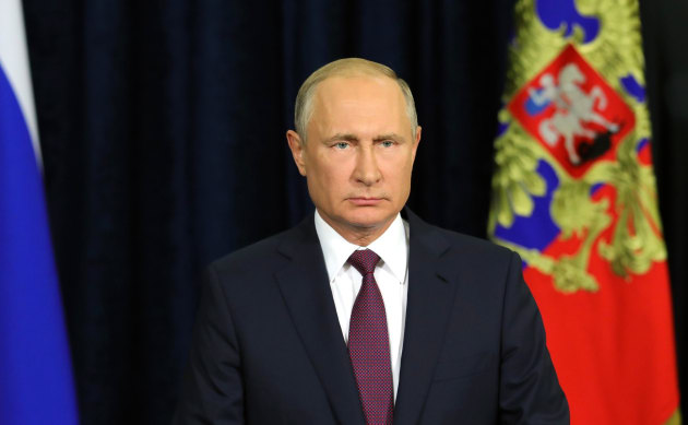 Vladimir Putin addressing participants and&nbsp;guests of&nbsp;the&nbsp;Army 2018 forum in Moscow. Kremlin