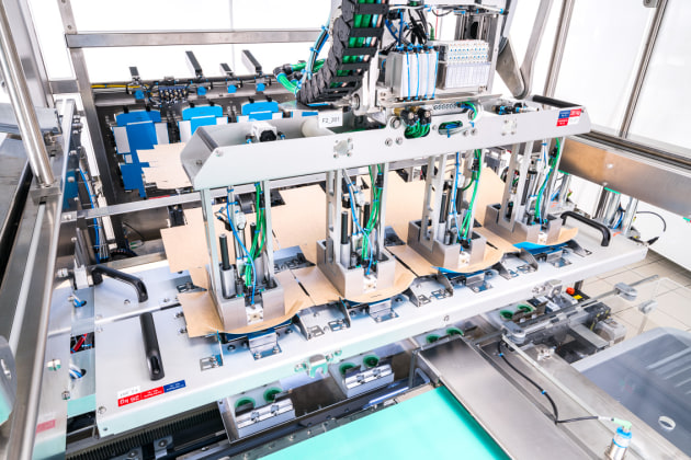 The packaging design of the cartons was optimised for the process flow in close collaboration between Pixie and Schubert.