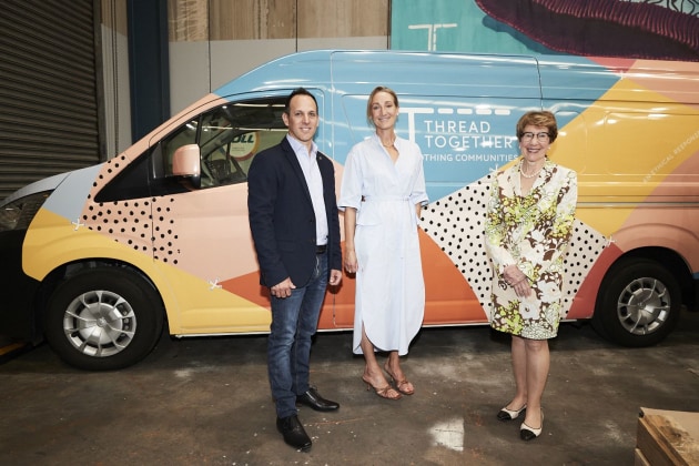 Anthony Chesler, Thread Together CEO, Andie Halas, Thread Together Founder and The Honourable Margaret Beazley AC QC Governor of NSW.