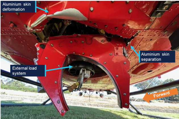 While hovering at about 150 ft over the Murchison River refilling its bucket, which was attached via a longline, the helicopter sank unexpectedly about 50 ft. (ATSB)