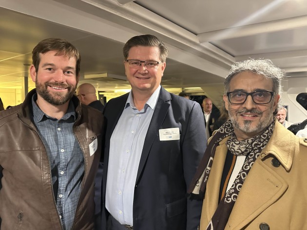 New executive team for APPMA (l-r): vice chair James King, outgoing chair Mark Dingley, and incoming chair, Robert Marguccio.