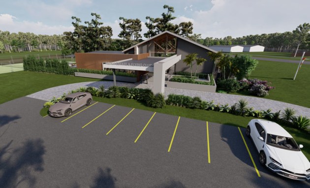 An artist's impression of the Aquila Estate and Flying Club. (supplied)