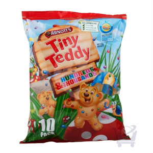 Arnott&rsquo;s Tiny Teddies' move to create its own &ldquo;school canteen &ndash; meets amber guidelines&rdquo; logo was criticised.