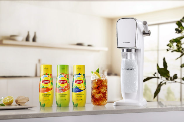SodaStream has added to its flavour portfolio with a new range of Lipton Iced Tea flavours.