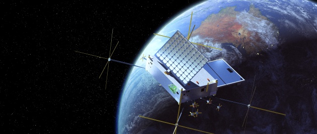 Artist impression of a Skykraft satellite in orbit.
Credit: Skykraft