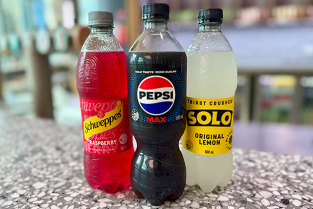 Asahi Beverages has switched to recycled material for all of its plastic soft drink bottles.