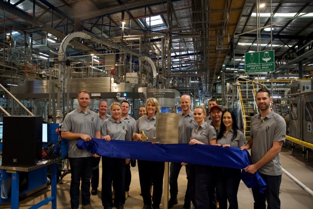 Asahi Beverages has officially unveiled its new $60 million canning line at its brewery in Yatala, Queensland.
Source: Asahi