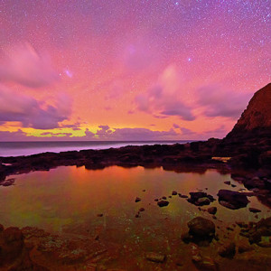 Astral Light, Mornington Peninsula, Victoria. Nikon D800E, 14-24mm lens @ 14mm, 48s @ f/2.8, ISO 3200, tripod, by Mark Gray.