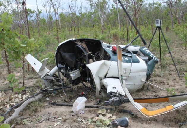 The crash site of VH-LOS. (ATSB)