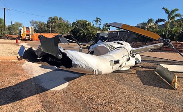 The accident site of VH-NBY. (ATSB)