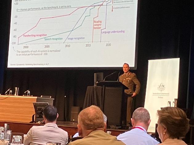 Major General Murray Thompson, head of Defence Information Communications Technology Operations at MilCIS in Canberra.
Credit: Max Blenkin