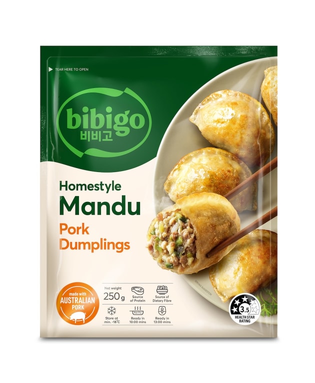 Korean food company CJ Foods Oceania&rsquo;s brand, bibigo, is expanding into IGA supermarkets, with six products being stocked including two new dumpling varieties. (Image: CJ Foods)