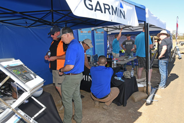 Garmin and AvPlan sat along side each other in the expo rank. (Steve Hitchen)