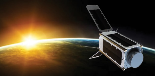 UNSW-EC0 cubesat in Earth&rsquo;s orbit. Credit: The Conversation via GeoSpatialWorld