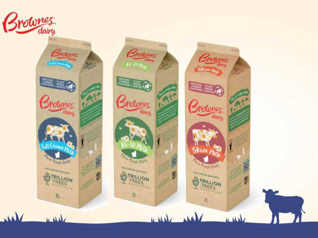 Australia's Most Sustainable Milk Cartons (Brownes Dairy)