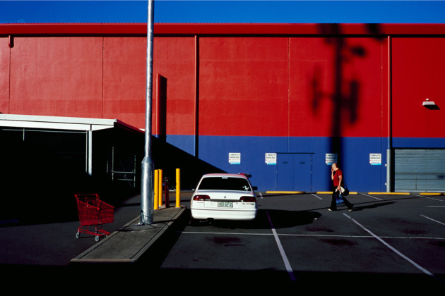 Parked trolley. 75cm x 50cm. Digital print on 310gsm Cotton Rag. &copy; Trent Mitchell.