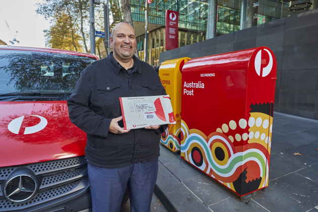 Proud day: Chris Heelan, AusPost
