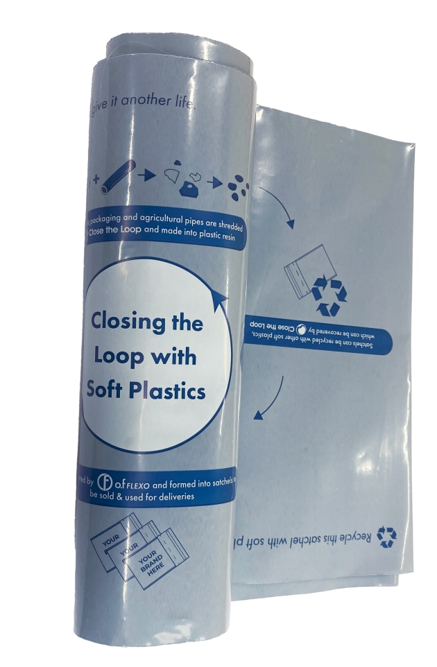 PIDA 2024 finalist Sustainable Packaging Design &ndash; Australian-Made Post-Consumer Recycled Content Postage Satchel: Close the Loop