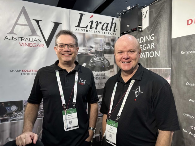 Australian Vinegar national sales manager, Mark de Monte, and founder Ian Henderson.