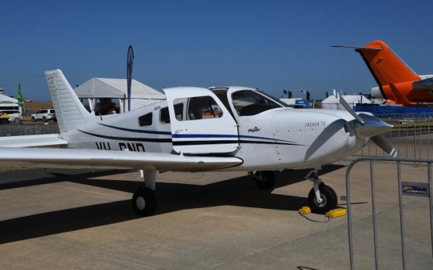 A Piper Archer TX on the Airflite display line. (Steve Hitchen)