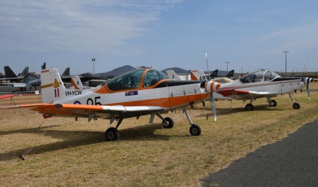 The CT4 "Plastic Parrots" were retired from service earlier this year, but they still made their presence known at Avalon. (Steve Hitchen)