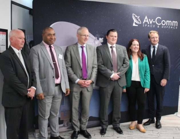 L-R: Garry Cratt, Founding Director, Av-Comm, Mr. Amos Tepi, CEO, Telikom Ltd PNG, Hon. Paul Fletcher, Member for Bradfield, Michael Cratt, CEO, Av-Comm, Felicity Wilson, Member for North Shore, James Griffin, Member for Manly.
Credit: Av-Comm