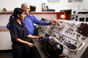 The Aviation Workforce Skills Study will examine the state of Australia's aviation skills and training. Here a student trains at Aviation Australia's state of the art facility in Brisbane.