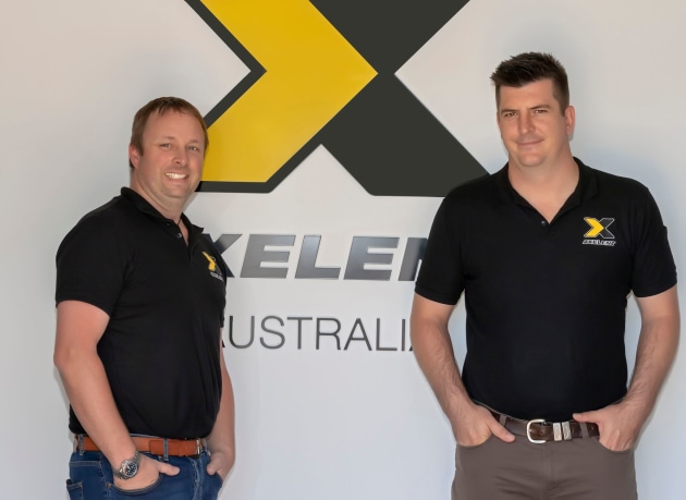 Continuing growth: Rob Quinn (right) and Drew Hoxey, Axelent.