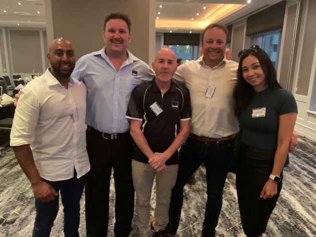 Jay Naidu, Axelent; Geoff Lobegeier, NHP; Keir MacDonald, Drew Hoxley and Jasmine Perry, Axelent