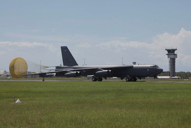 U.S. Air Force B-52 Stratofortress Bombers arrive at RAAF Base Darwin to train with the Royal Australian Air Force as part of Enhanced Air Cooperation (EAC). Credit: Defence