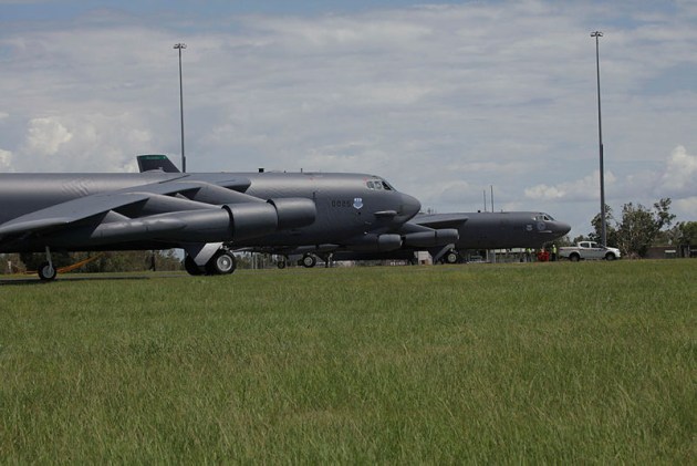 U.S. Air Force B-52 Stratofortress Bombers arrive at RAAF Base Darwin to train with the Royal Australian Air Force as part of Enhanced Air Cooperation (EAC). Credit: Defence