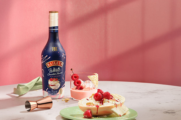 The new limited drop blends the creamy taste of Baileys Original Irish Cream with a white chocolate flavour and raspberry.