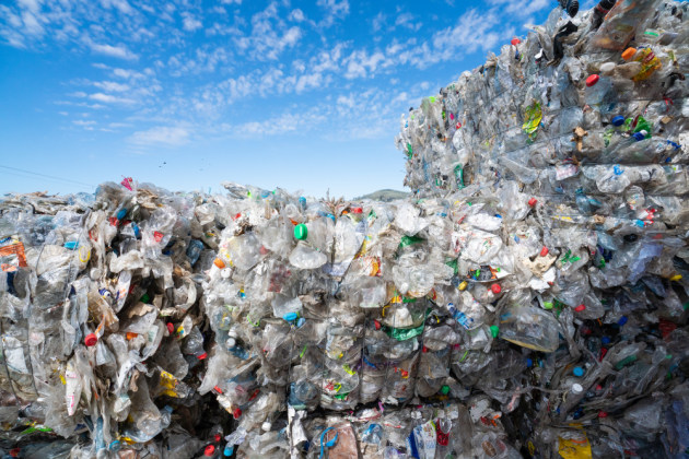 Aiming for plastics circularity: Baled plastic ready for recycling at Circular Plastics Australia's plant in Albury