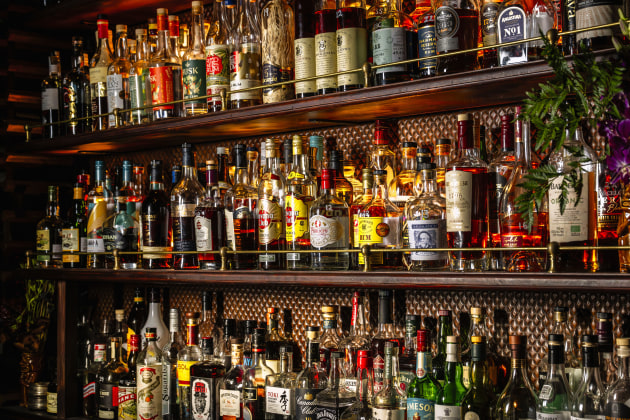 Back Bar at Old Love's, Sydney. (Image: Christopher Pearce)