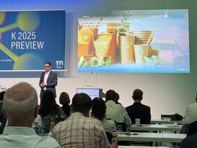Alexander Weiser, SVP Europe BASF Performance Materials, presents at K 2025 Preview.