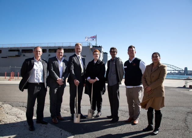 Minister for Defence Marise Payne and Minister for Indigenous Affairs Nigel Scullion made the announcement alongside representatives from the build team. 
Marise Payne via Twitter