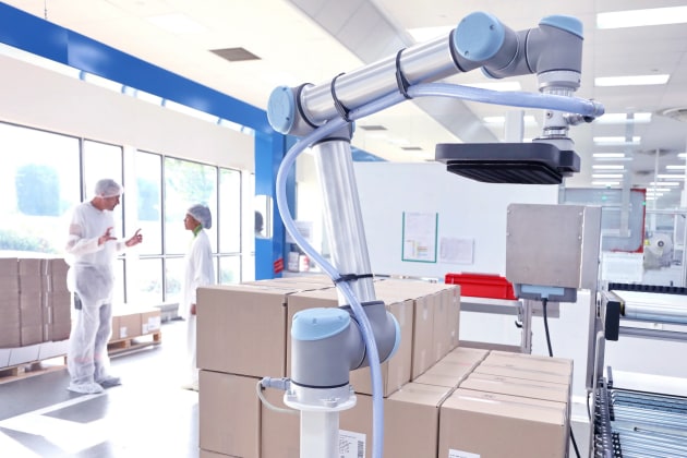 Cobots can help reduce repetitive tasks for staff.