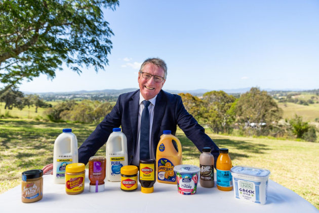 Bega chair Barry Irvin on the official announcement of absorbing Lion Dairy & Drinks into the business. Scaled businesses in small towns bring great benefits, he says.