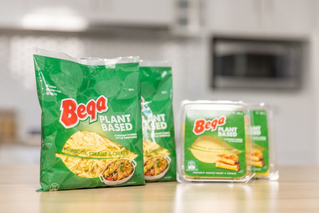 Bega Plant Based Cheese is 100 per cent dairy free and made using 5 per cent fava bean protein. It comes in sliced and shredded formats.