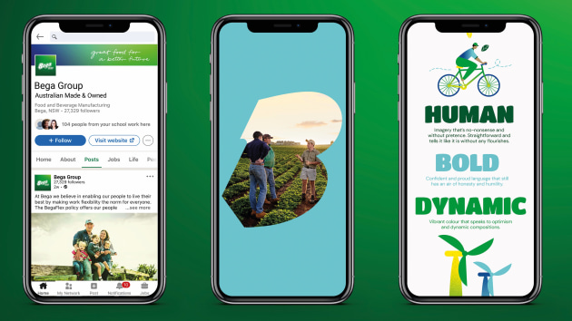 The Edison Agency worked with Bega Group to develop a new brand identity system and strategy that would unite all their business units as a single group.