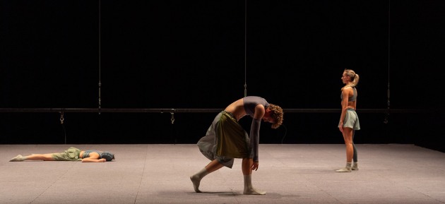 WAB's Benjamin Anderson, Indian Scott and Asja Petrovski in James O'Hara's 'mattering'. Photo by Bradbury Photography.